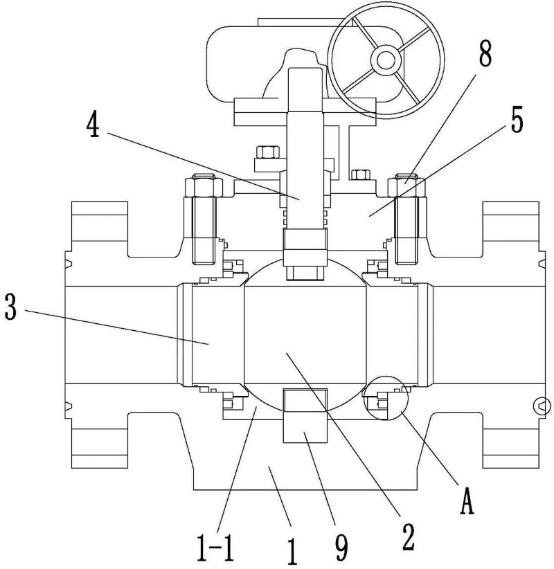 Trunnion ball valve flanged class 600 drawning Trunnion ball valve flanged class 600 drawning