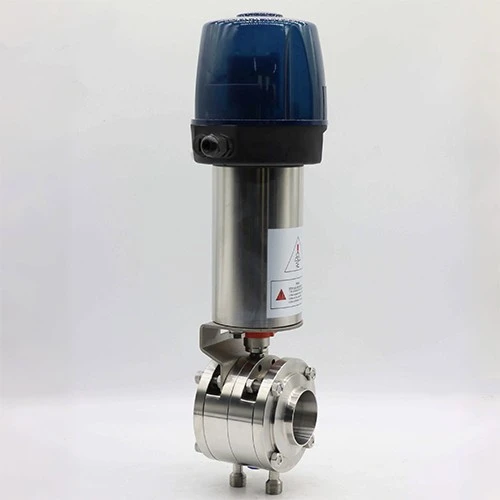 Pneumatic Sanitary Butterfly Valve factory